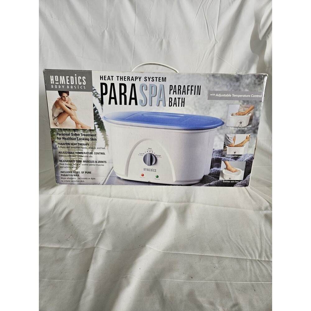 Brand New Homedics PAR-200 ParaSpa Select Heat Wax Bath | Moisturizing Therapy